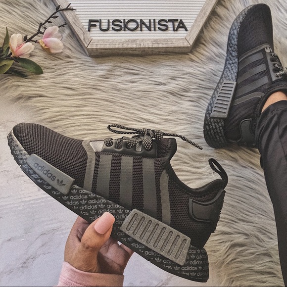 NWT 🍭 Rare Adidas NMD R1 Black Special Edition - Picture 5 of 10